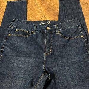 Seven7 Dark Blue Denim Jeans